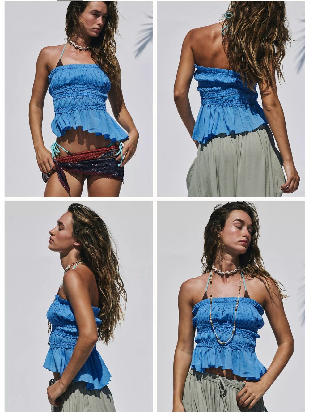 Free People Free-est | Daybreak Cotton Tube Top | Sugar Swizzle (Cream) | Size S